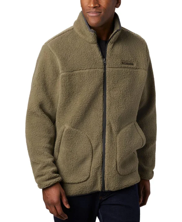 Columbia Men's Rugged Ridge II Sherpa Fleece Jacket - Stone Green