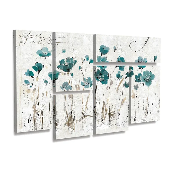 Lisa Audit 'Abstract Balance VI Blue' Multi Panel Art Set 6 Piece