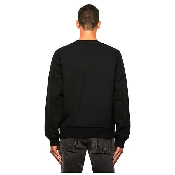 Diesel Man Sweatshirt Black Size XXL Cotton - Elastane