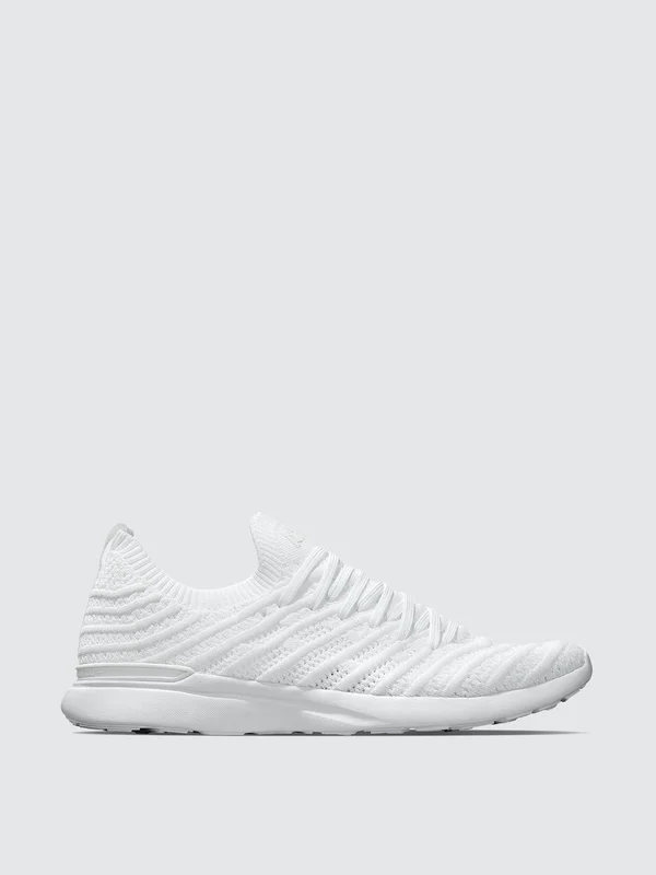 APL Men's TechLoom Wave White Shoes in Size 8, Athletic Propulsion Labs