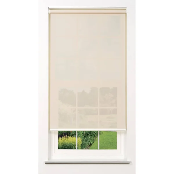 Linen Avenue Cordless 5% Solar Screen Standard Roller Shade - Fawn 38 W x 78 H