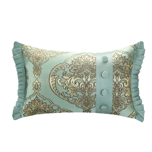 Chic Home Giovani 9-Piece Jacquard Comforter Set, Size: Queen, Gold