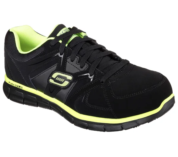 Skechers Work Synergy - Ekron Alloy Toe, Men's Black/Lime
