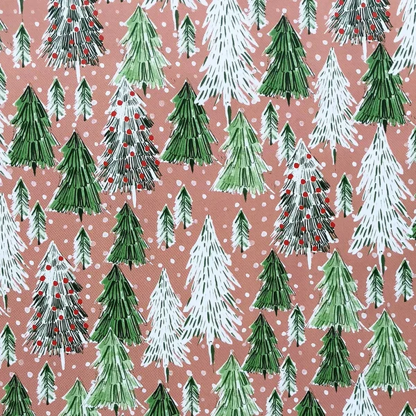 Bulk Ream Roll Christmas Gift Wrap Wrapping Paper - Opulent Tree Kraft