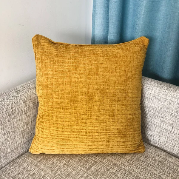 Rodeo Home Denver Decorative Soft Velvet Square Throw Pillow - Cream