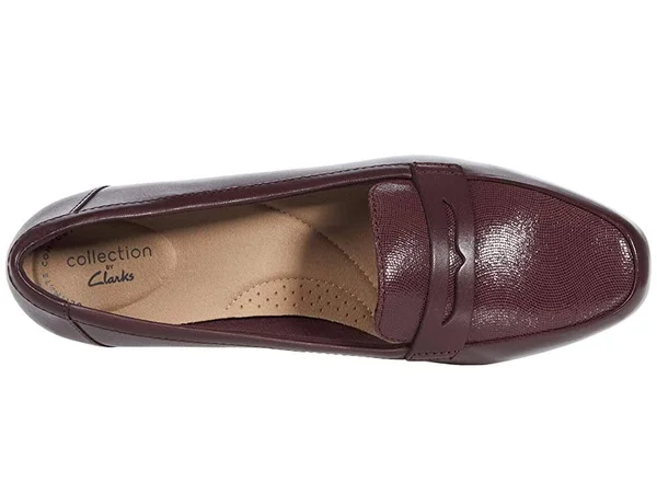 Clarks Juliet Coast 7.5 Women's Burgundy