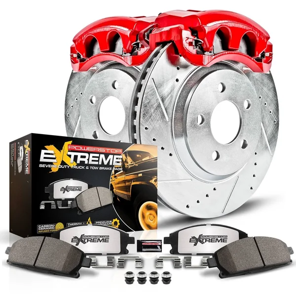 Power Stop KC5490-36 Rear Z36 Truck and Tow Brake Kit with Calipers