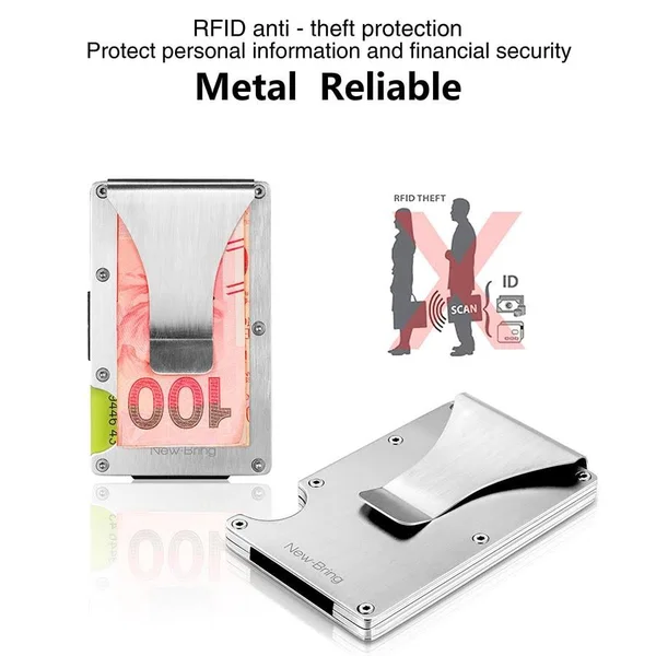 Slim Compact and Versatile Aircraft Grade Aluminum Card Holder/Wallet.