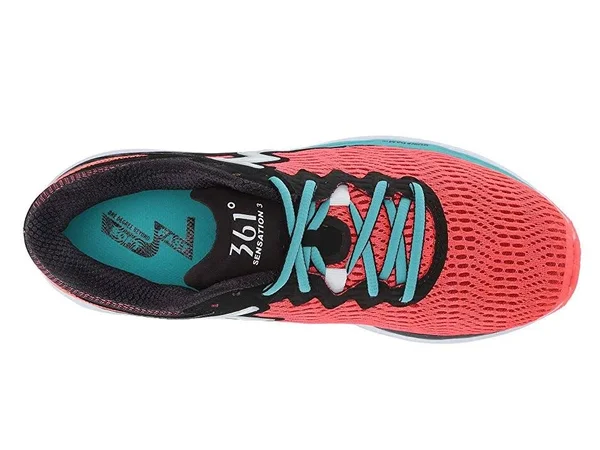 361 Degrees Women Sensation 3 Running Shoe Hazard - Black 9 B
