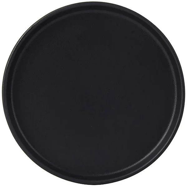Tuxton VBAS064 6.5 in. Straight Side Plate Matte Black