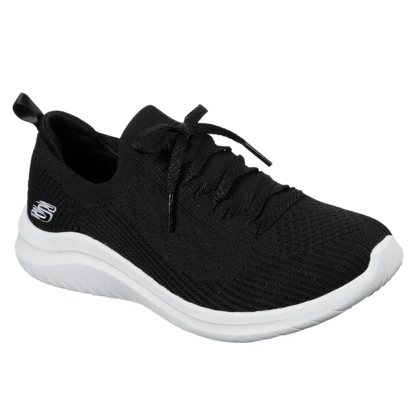 Skechers Women's Ultra Flex 2.0 Flash Illusion Sneaker - Black/White