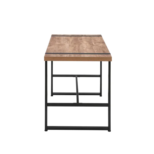 Ofm Modern 48x22 Metal O-Frame Computer Desk - in Knotty Oak
