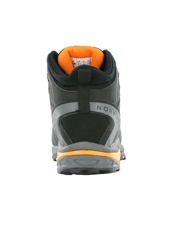 Nord Trail Men's Mt. Hood Hi Waterproof Hiking Boot, Black/Orange