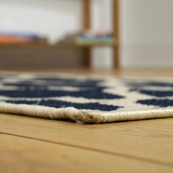 runrug USA Moda_Trellis_Blue_230cm_x_60cm OW: 230cm x 60cm