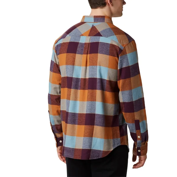 Columbia Men & S Flare Gun Stretch Flannel - Storm Big Check