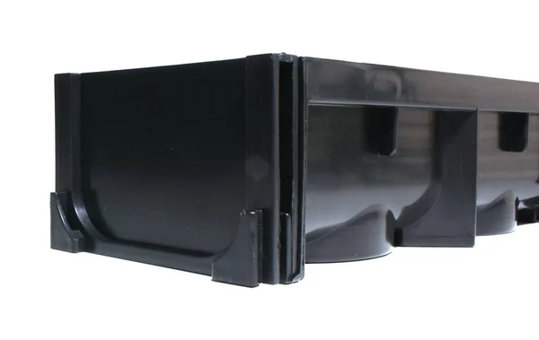Drainage Trench - Channel Drain with Grate - Black Plastic - 39x22