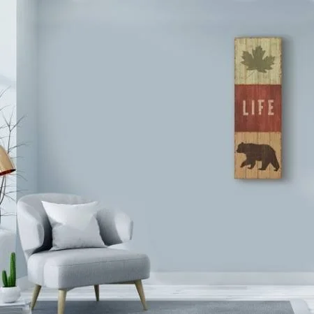 Trademark Fine Art 'Lake Lodge XIV' Canvas Art by Sue Schlabach - Size: 16 x 47