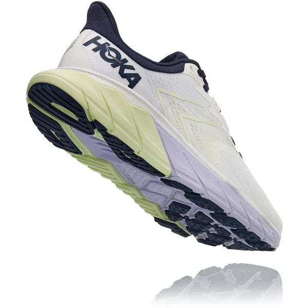 Hoka Women's Arahi 5 Road Running Shoes in Blanc De Blanc/Outer Space - Size 5
