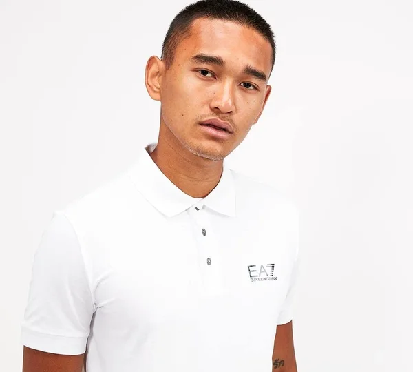 EA7 Core ID Polo Shirt - White - Size S