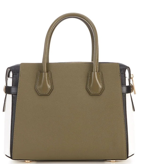 Michael Michael Kors Olive/Multi Mercer Belted Medium Satchel