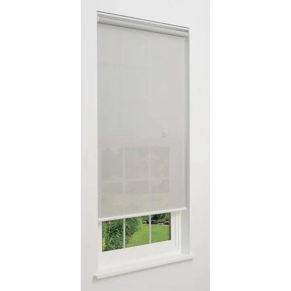 Linen Avenue Cordless 5% Solar Screen Standard Roller Shade, Grey 58 W x 66 H
