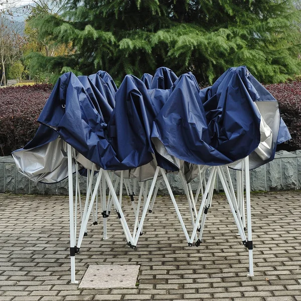 Outsunny 13& x 13& Easy Pop Up Canopy Party Tent - Blue