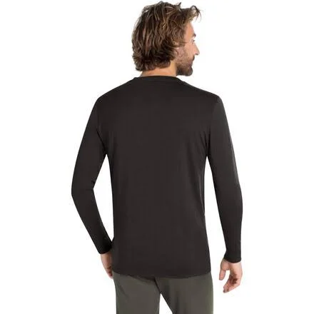 Odlo Men's Natural + Light Long-Sleeve Base Layer Top, Black, XL