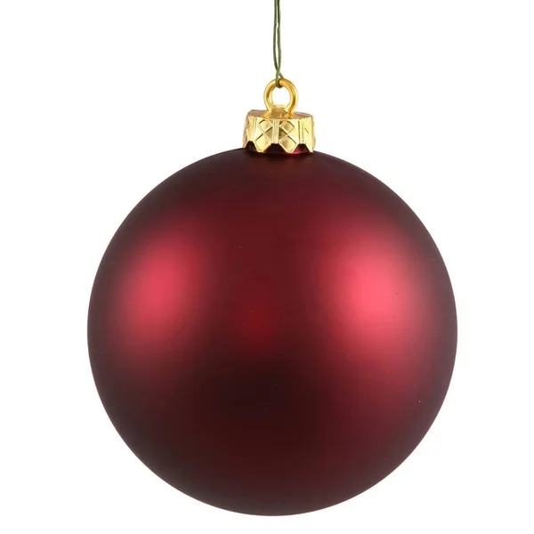 Vickerman 6x22 Wine Matte Ball Christmas Ornament 4 per Bag