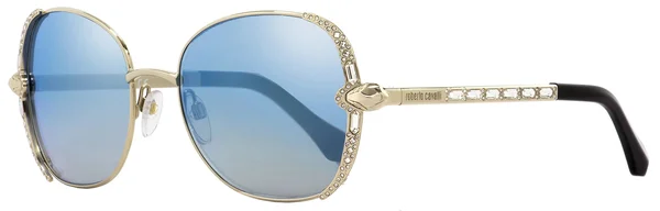 Roberto Cavalli Subra Rc974s 32x Gold Oval Sunglasses