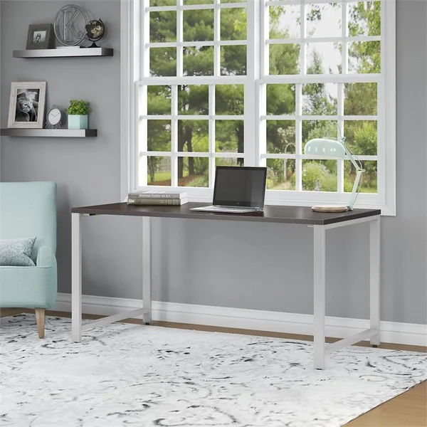 Bush Business Furniture 400 Series 72w x 24d Table Desk, Mocha Cherry (400S148MR)