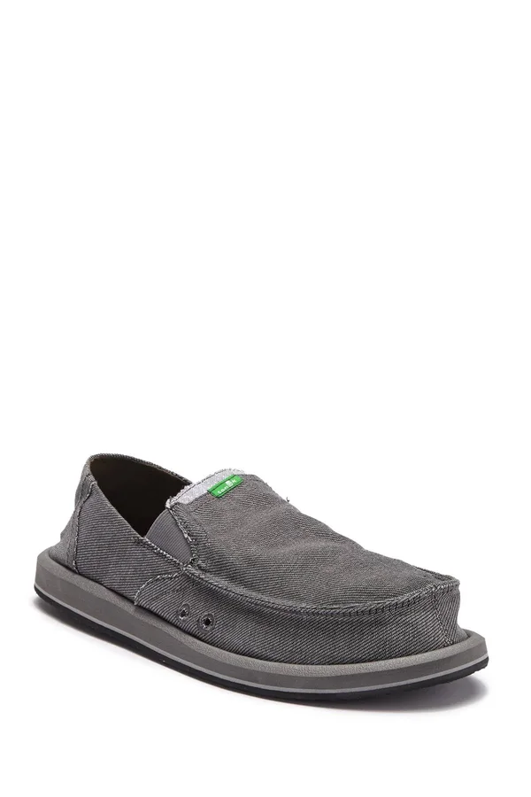 Sanuk Men's Pick Pocket Denim - Charcoal - 13