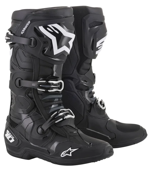 Alpinestars Tech 10 Boots - Grey/Orange/Blue