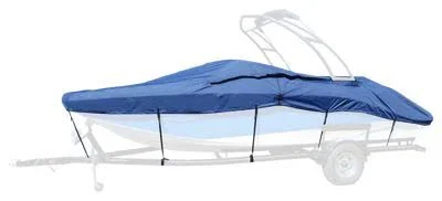 Taylor Made Semi Custom Boat Cover for Conventional Tournament Ski w/ Wakeboard Tower I/O - Pacific Blue - 102x22 - 23&5x22-24&4