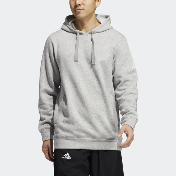 Adidas Fleece Sportswear Hoodie - Light Heather Grey, Men's Light Heather Grey, L