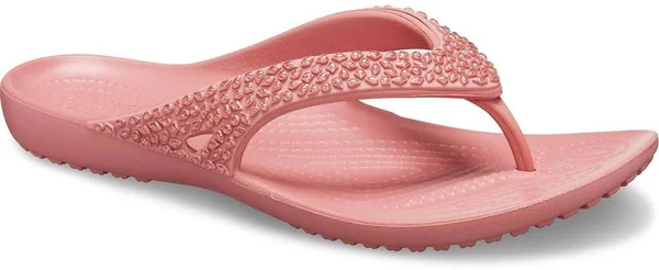 Crocs Women's Kadee II Embellished Flip - Pink - Flip-Flops