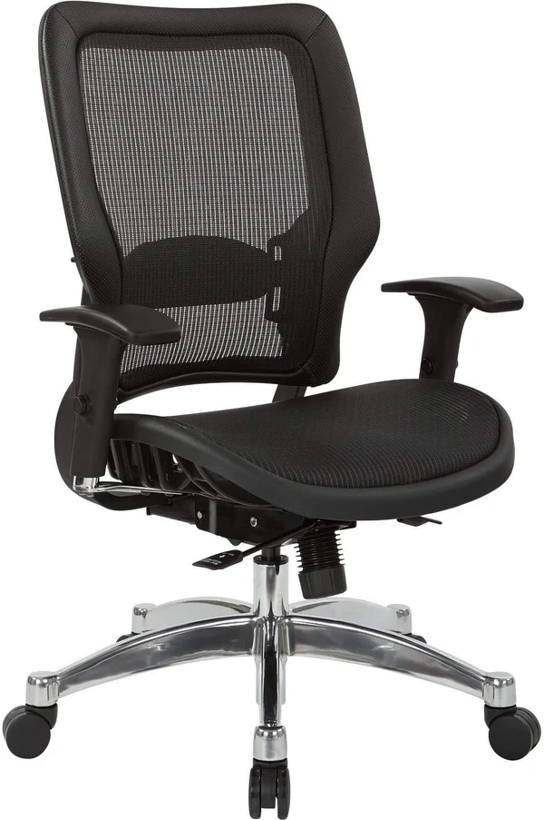 Black Vertical Mesh Back Chair