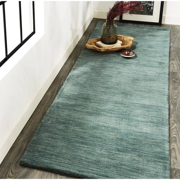 Grand Bazaar Celano Light Green Wool Rug - 2&3x22 x 3&9x22