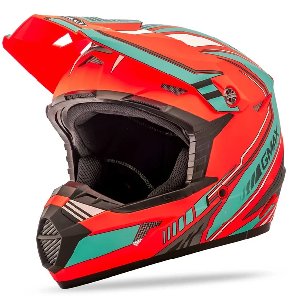 GMAX MX46 Uncle Helmet Large Black/Hi-Vis/Blue