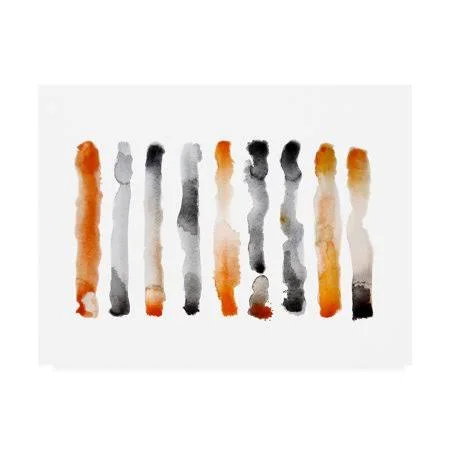 Trademark Art Nancy LaBerge Mure 'Orange and Black' Canvas Art