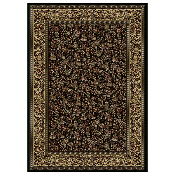 Radici Castello 1219 7&9x22 x 11&0x22 Black Area Rug