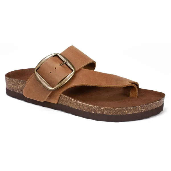 White Mountain Women's Harley Thong Sandal - Whiskey Leather
