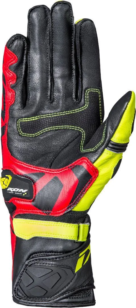 Ixon RS Circuit-R Motorcycle Gloves - black-red-yellow, Size M