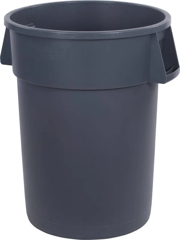 Carlisle Bronco Round Waste Container - 44 Gallon, Gray - 34104423