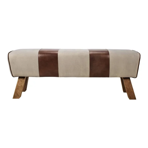 Moe's Home Collection Pommel Bench, Brown