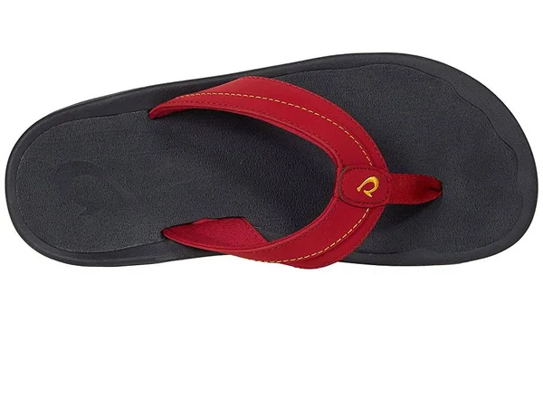 Olukai &Ohana Koa Men's Sandals Deep Red/Sunrise : 7 D - Medium