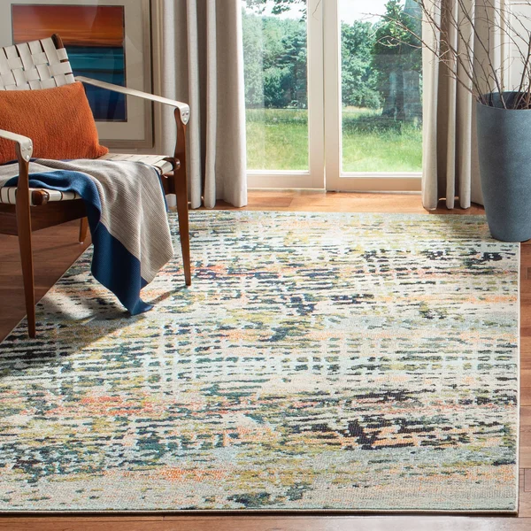 Safavieh Madison 454 Area Rug - Beige, Navy, 4& x 6& Rectangle