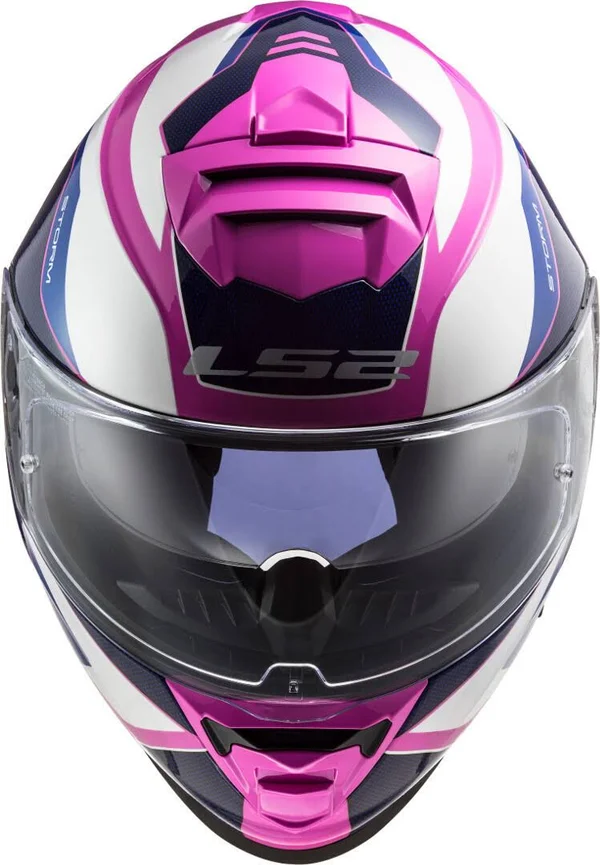 LS2 - Helmet FF800 Storm Techy White, Pink - Size L