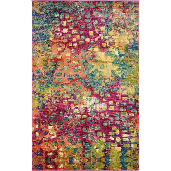 Bridgeport Home Adah Ada1 Multi 5& x 8& Area Rug
