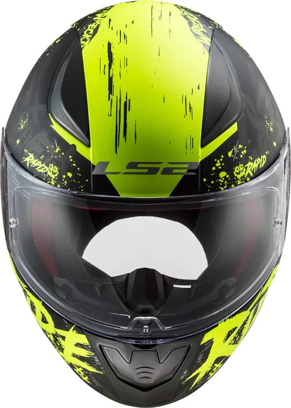LS2 FF353 Rapid Naughty Helmet - black-yellow, Size L