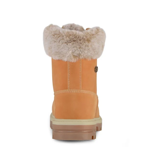 Lugz Boys& Empire Hi Fur Work Boot - Size: 4, Wheat